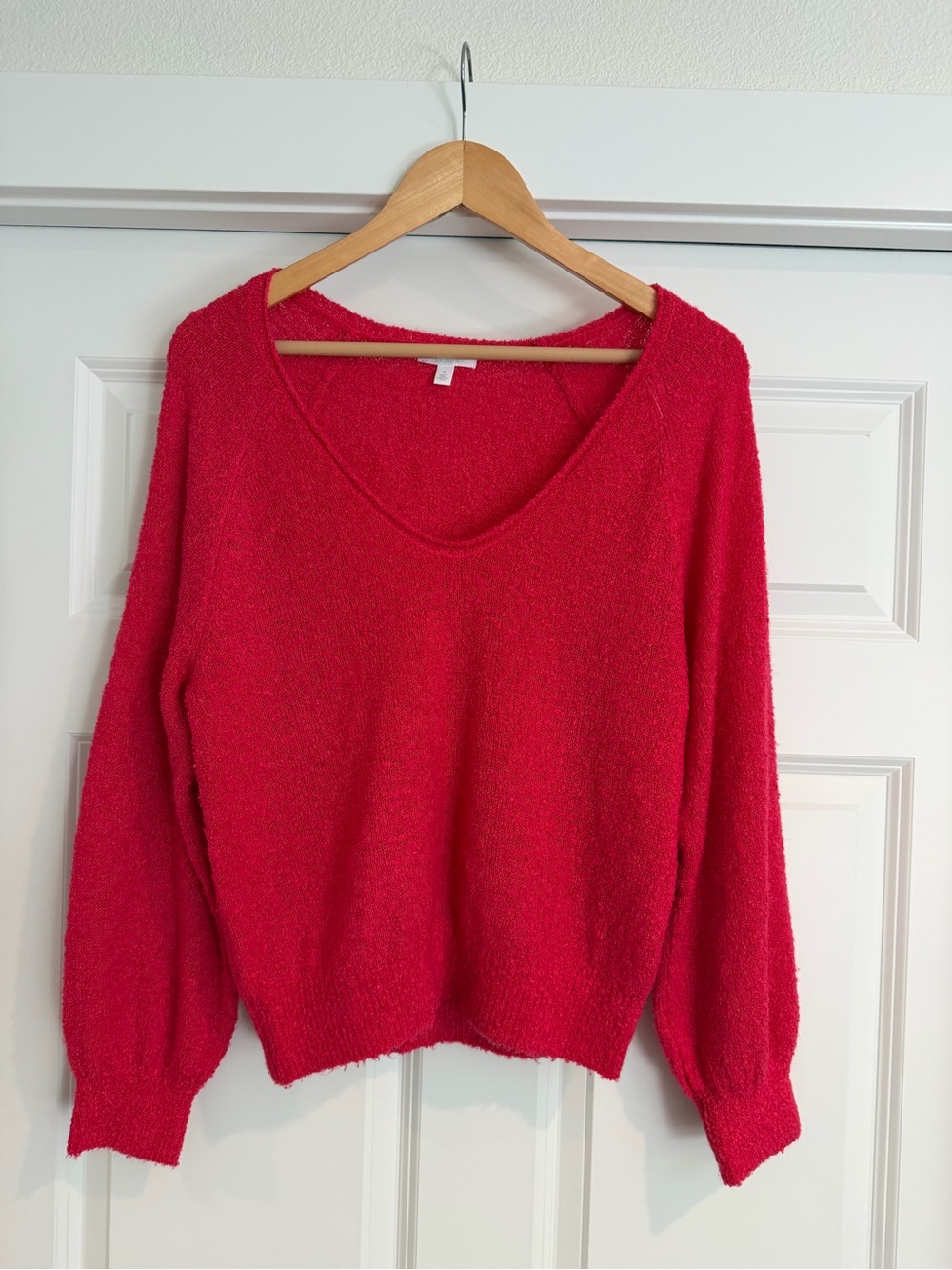 Abound Women's V-Neck Sweater in Bright Red